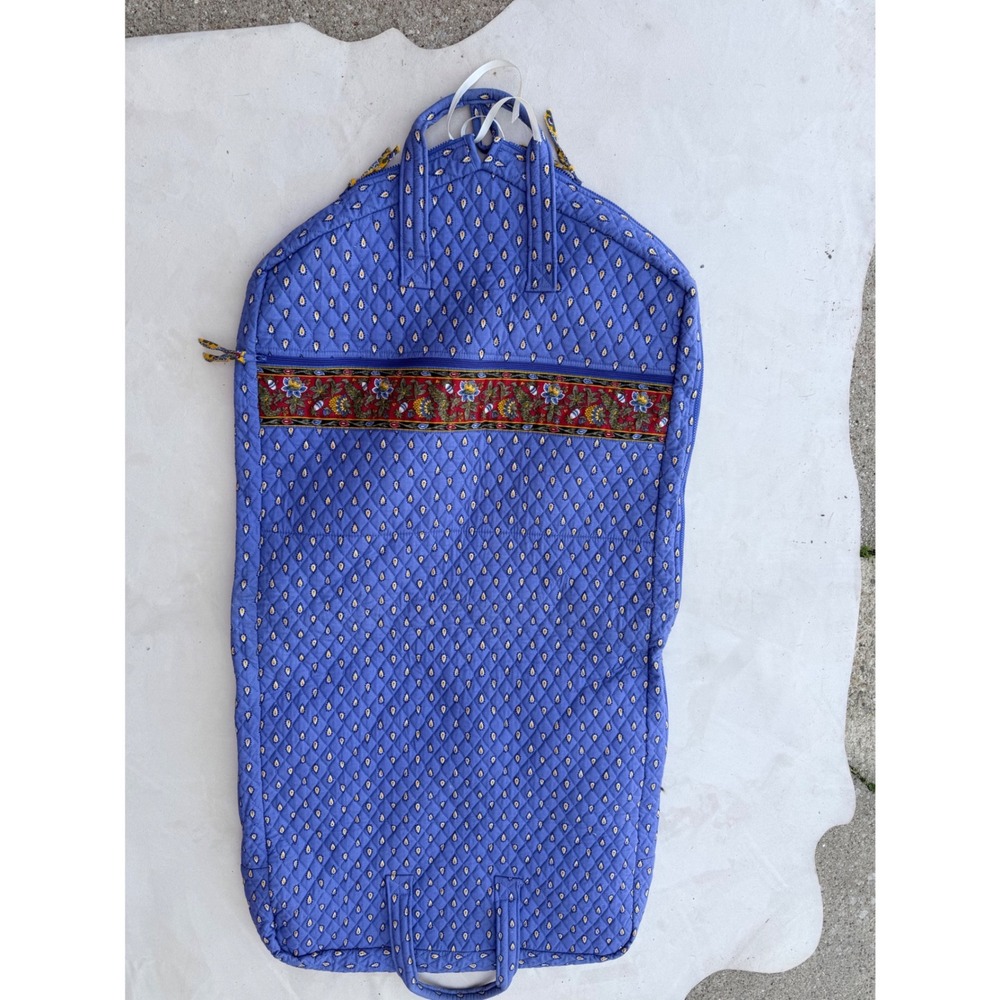 Vera Bradley Garment Bag French Blue (Retired) Quilted Floral Travel Luggage - Picture 2 of 8
